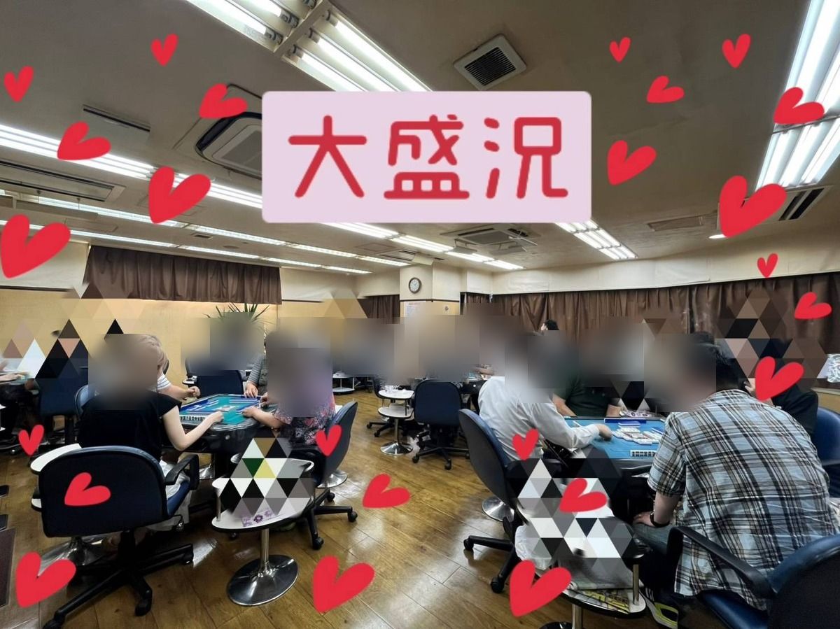 麻雀CABO千葉店 店内 大盛況の様子